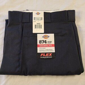 Dickies 874 Work Pants Men's 34x32 Flex Black